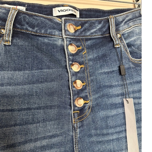 VIGOSS NWT Lana Jeans Button Fly Stretch Boot Cut‎ Medium Wash Plus Size 20W - Picture 3 of 9